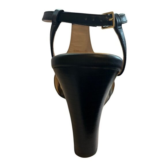 Women's Cole Haan Maddie Open Toe Wedge Black Size 9 W13616 VGC - Picture 5 of 10